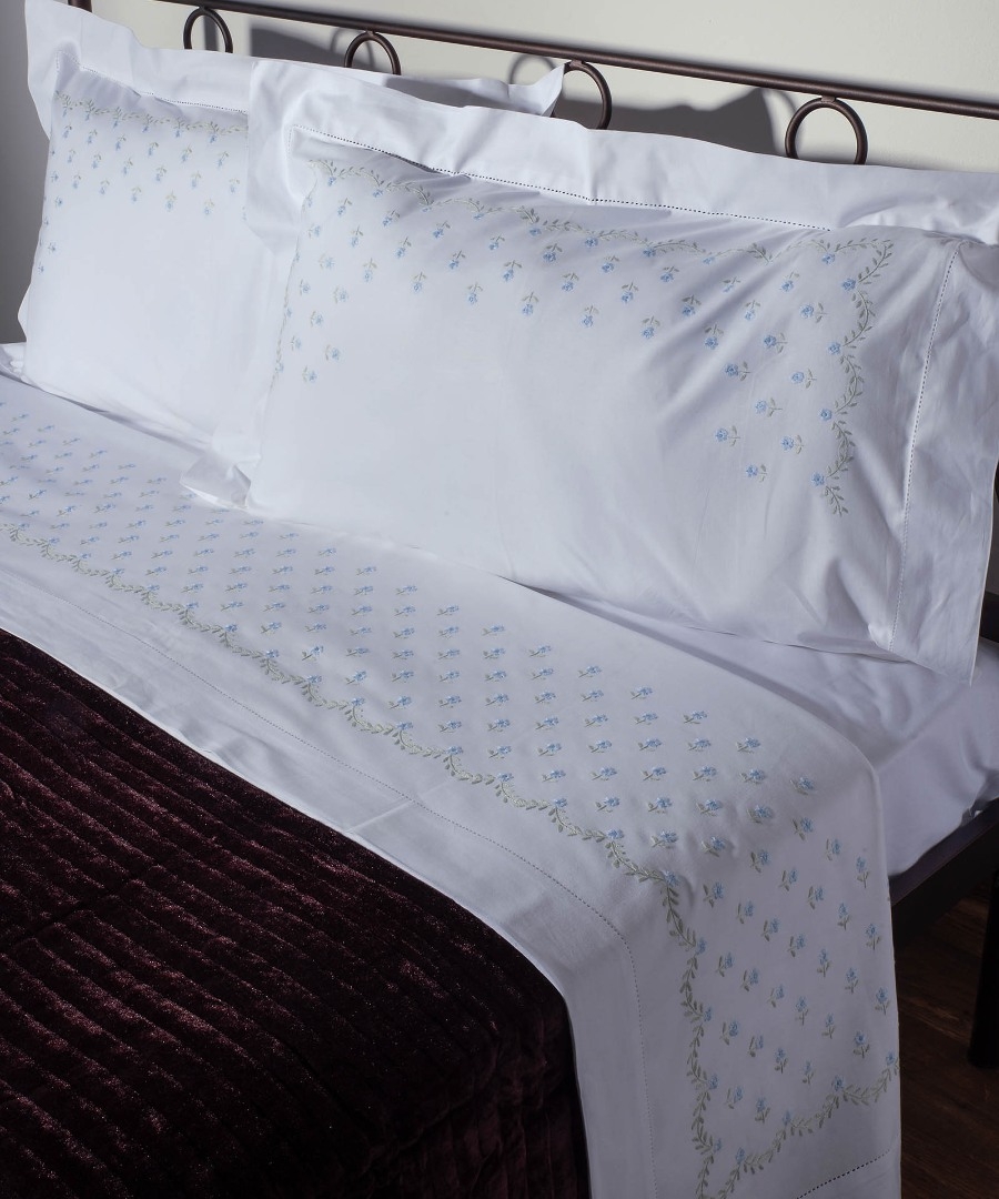 ΧΕΙΡΟΠΟΙΗΤΟ ΣΕΝΤΟΝΙ ΜΕ ΚΕΝΤΗΜΑ 2806A ΤΕΣΣΑΡΩΝ ΤΕΜΑΧΙΩΝ (225CM X 270CM) ΛΕΥΚΟ ΣΙΕΛ