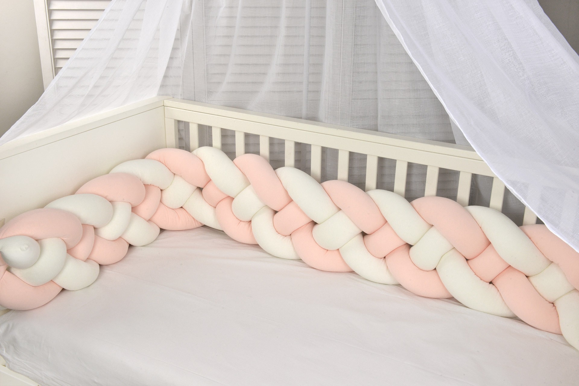 Πλεξούδα Τριπλή Βαμβακερή 20X200 Με Ειδική Εσωτερική Επένδυση Design 7766 Oliver Baby