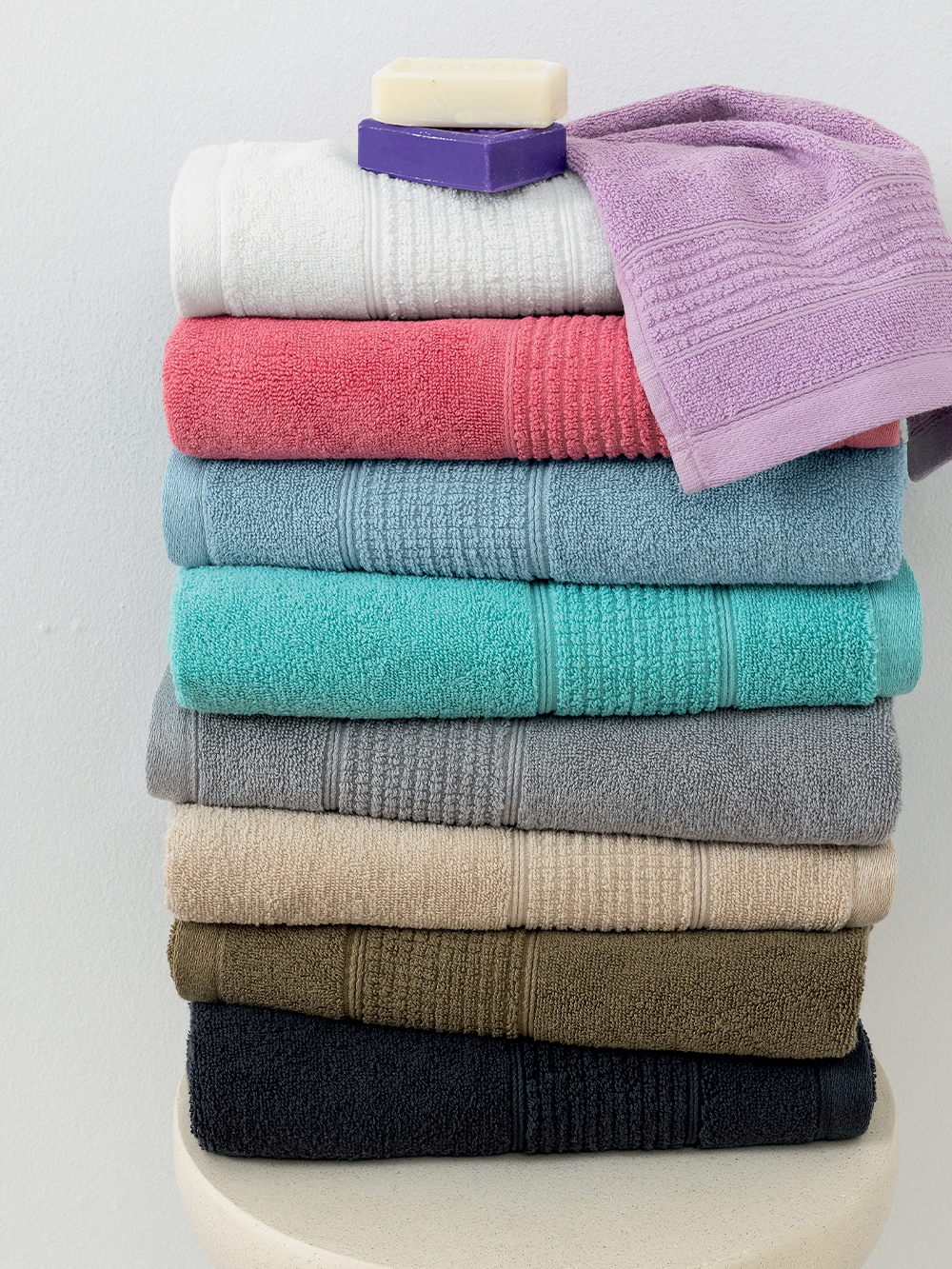 Πετσέτα Χεριών Towels Collection 30x50 ROKE WHITE