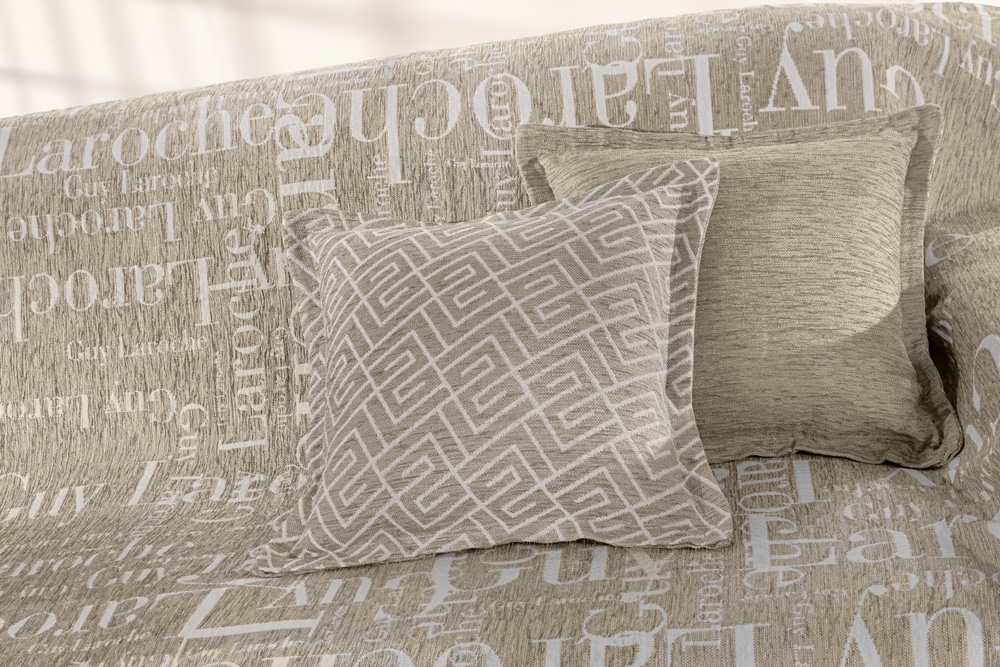 Διακοσμητική Μαξιλαροθήκη Stamp Taupe 