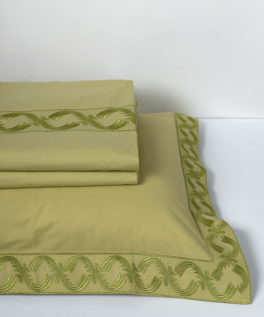 σεντόνια βαμβακερά ( 230cm x 250cm 2x 50cm x 70cm) M110 πράσινο