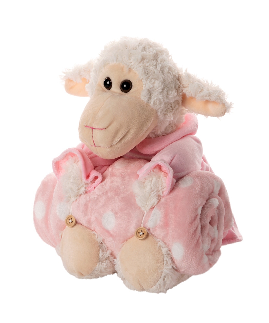 ΒΕΒΕ FLANNEL ΚΟΥΒΕΡΤΑΚΙ (80cm x 120cm) αρνάκι ρόζ