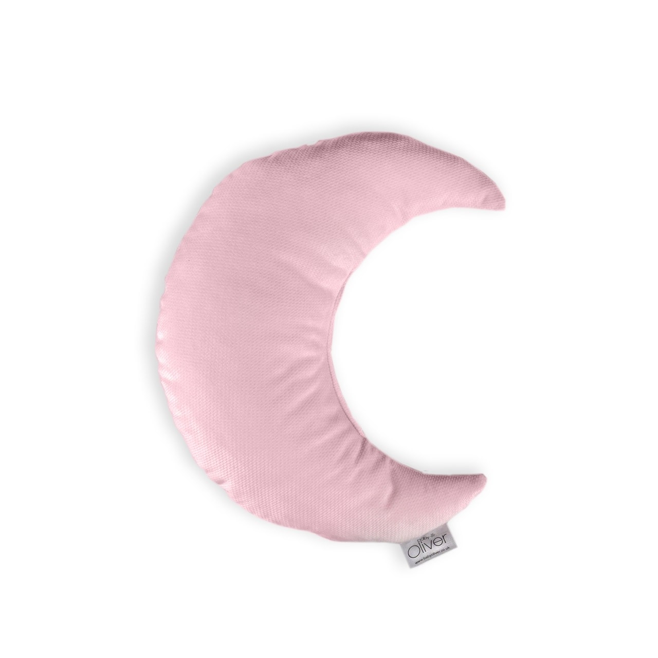 Oliver Baby Μαξιλάρι Διακοσμητικό Μισοφέγγαρο Βελουτέ Ροζ 30χ26