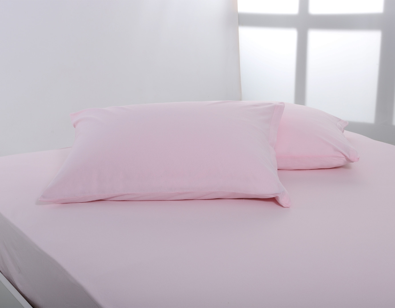 Ζευγάρι μαξιλαροθήκες jersey (50cm x 70cm) pink