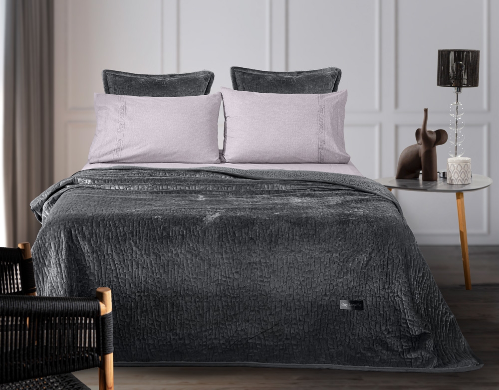 Σετ 2τμχ Κουβέρτα Bolzano Anthracite 