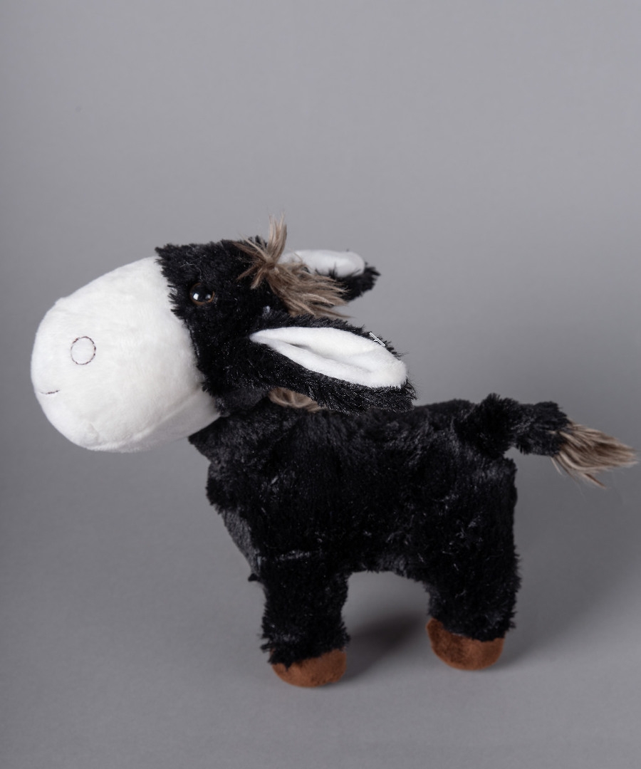 Λούτρινο γαιδουράκι (20cm x 10cm) μαύρο