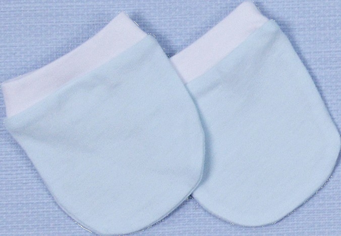 Γαντάκια Γαλάζιο-Λευκό Design 11 Oliver Baby