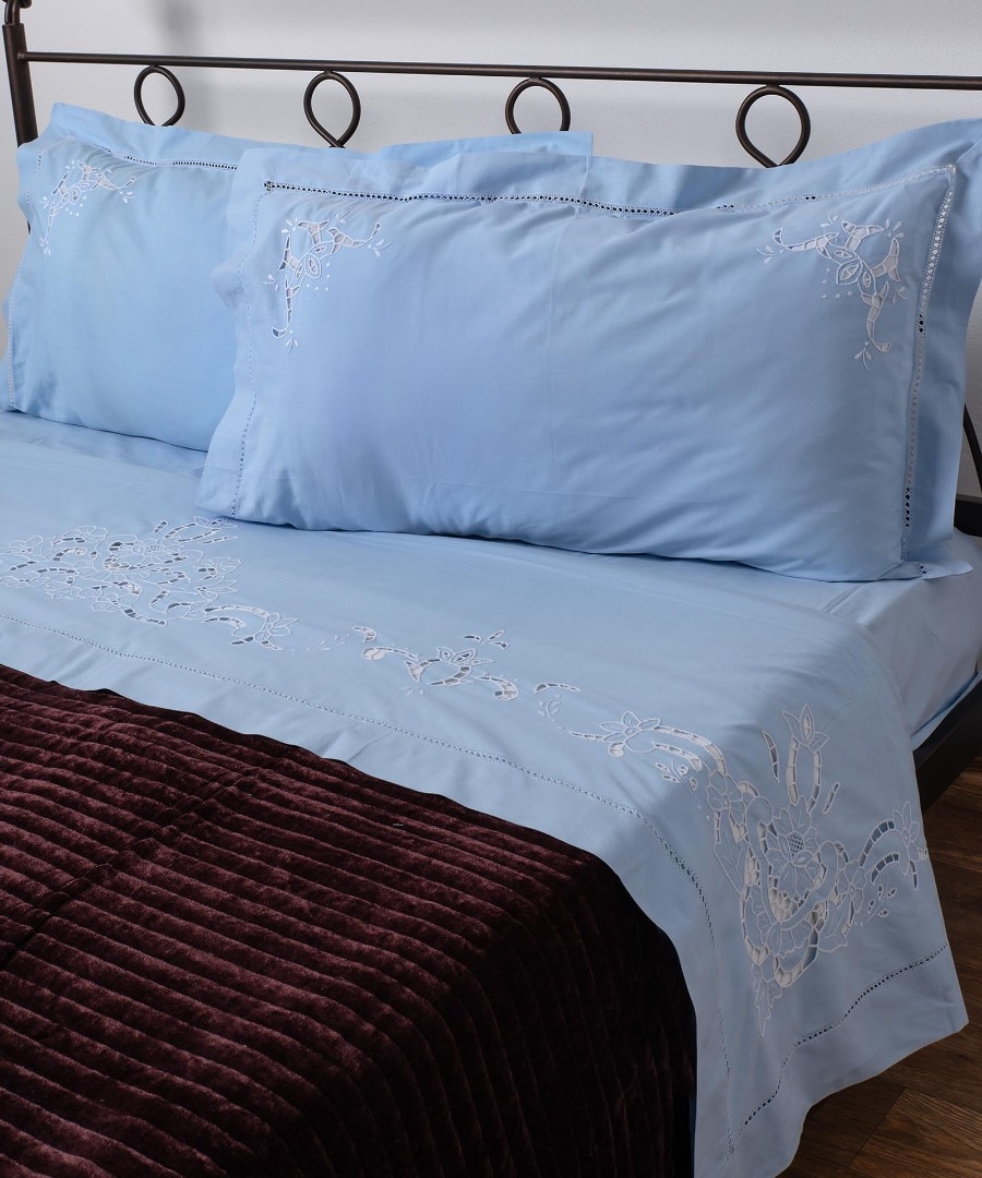 ΧΕΙΡΟΠΟΙΗΤΟ ΚΟΦΤΟ ΣΕΝΤΟΝΙ 800 ΤΕΣΣΑΡΩΝ ΤΕΜΑΧΙΩΝ (225CM X 270CM) ΣΙΕΛ