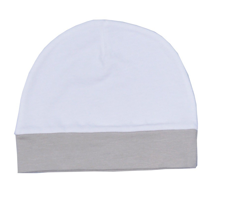 Σκουφάκι Λευκό-Μόκα Design 14 Oliver Baby