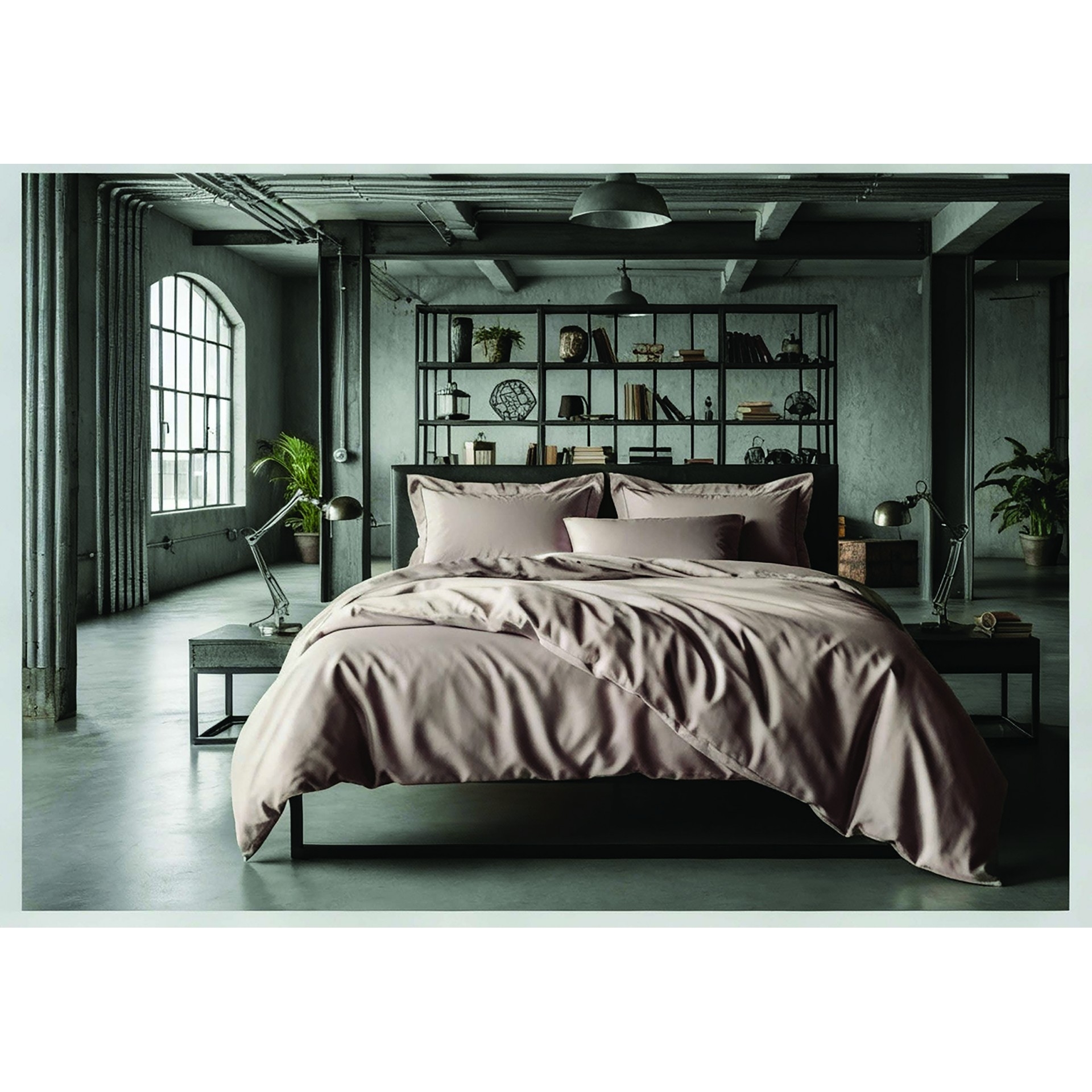 ΣΕΤ ΣΕΝΤ Υ/Δ ΧΛ  LOFT BEIGE 2*240Χ270CM 2*50X70CM 100% COT/SATIN 210TC