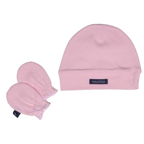 Σετ Σκουφάκι & 2 Γαντάκια Ροζ