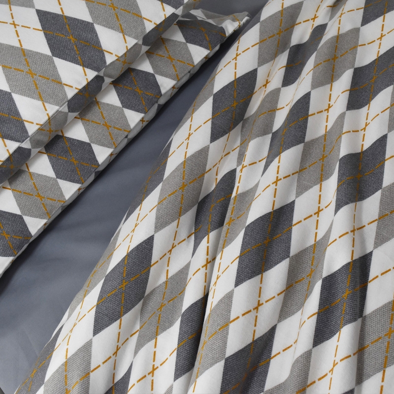 ΝΕΧΤ 3204  ΣΕΤ ΣΕΝΤΟΝΙΑ ΦΑΝΕΛΑ 100%CΟΤ. 170Χ240  ΜΠΕΖ 3ΤΕΜ