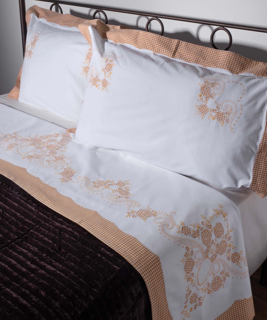 ΧΕΙΡΟΠΟΙΗΤΟ ΣΕΝΤΟΝΙ 644-1 ΤΡΙΩΝ ΤΕΜΑΧΙΩΝ (225CM X 270CM) ΚΑΦΕ