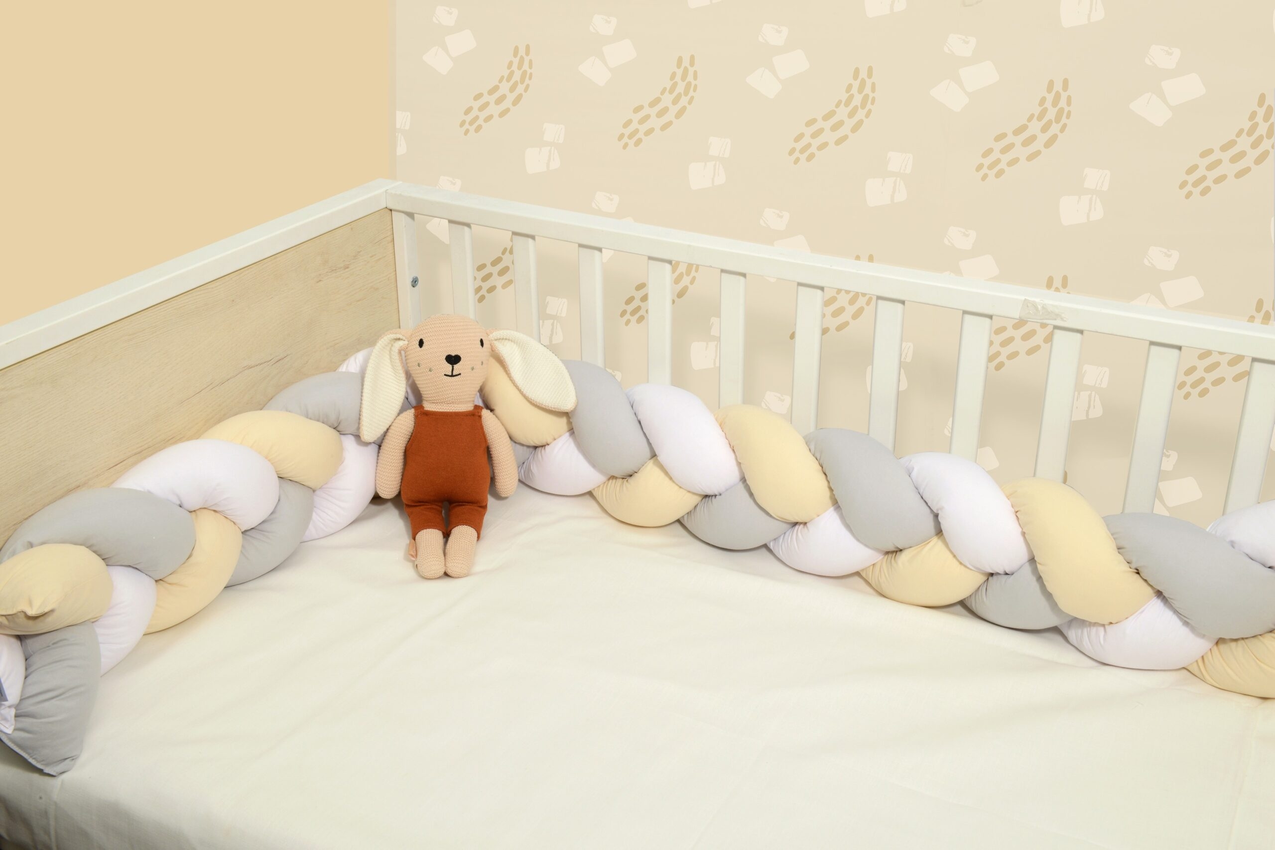 Πλεξούδα τριπλή βαμβακερή 20X200  με ειδική εσωτερική επένδυση Design 3145 Oliver Baby