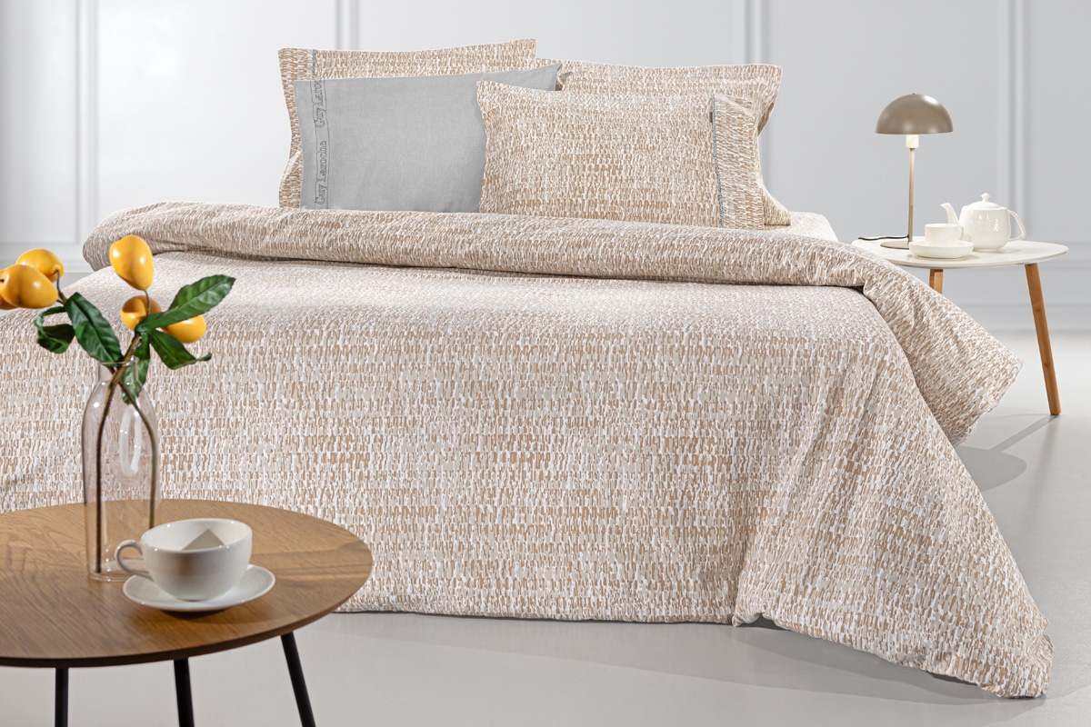 Σετ 3τμχ Παπλωματοθήκη Beaver Titanium Flannel 