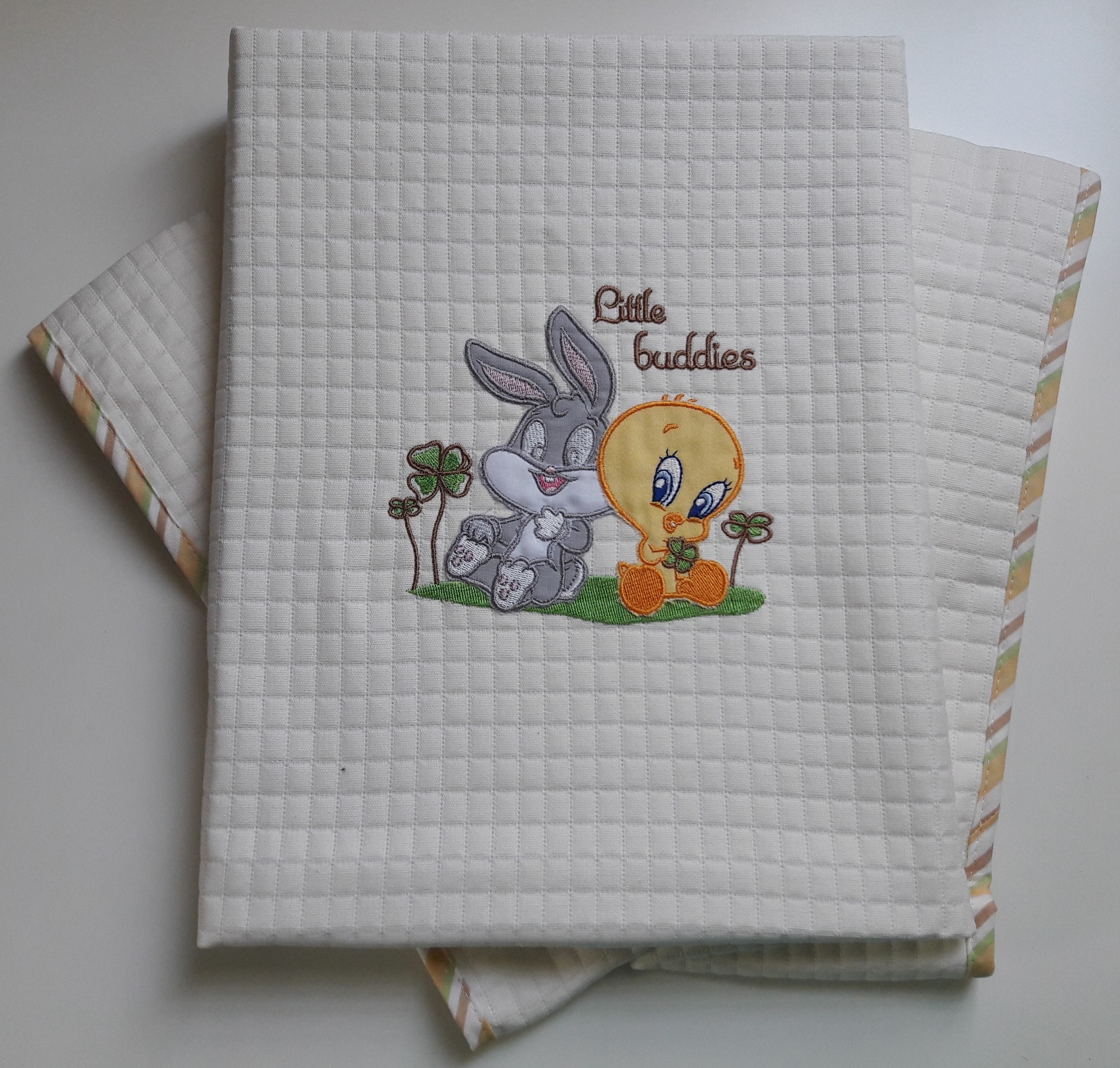 Κουβέρτα Πικέ Αγκαλιάς Baby Looney Tunes Design 30A