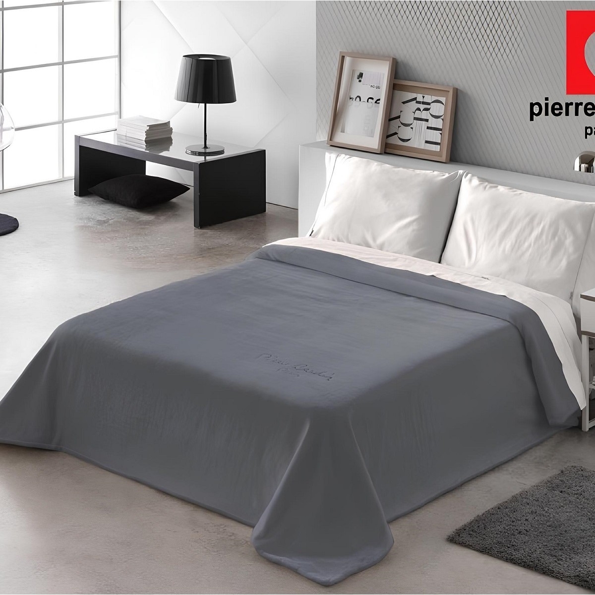 ΚΟΥΒΕΡΤΑ ΥΠΕΡΔΙΠΛΗ 220X240 PIERRE CARDIN NANCY 545 ANTHRACITE(70)