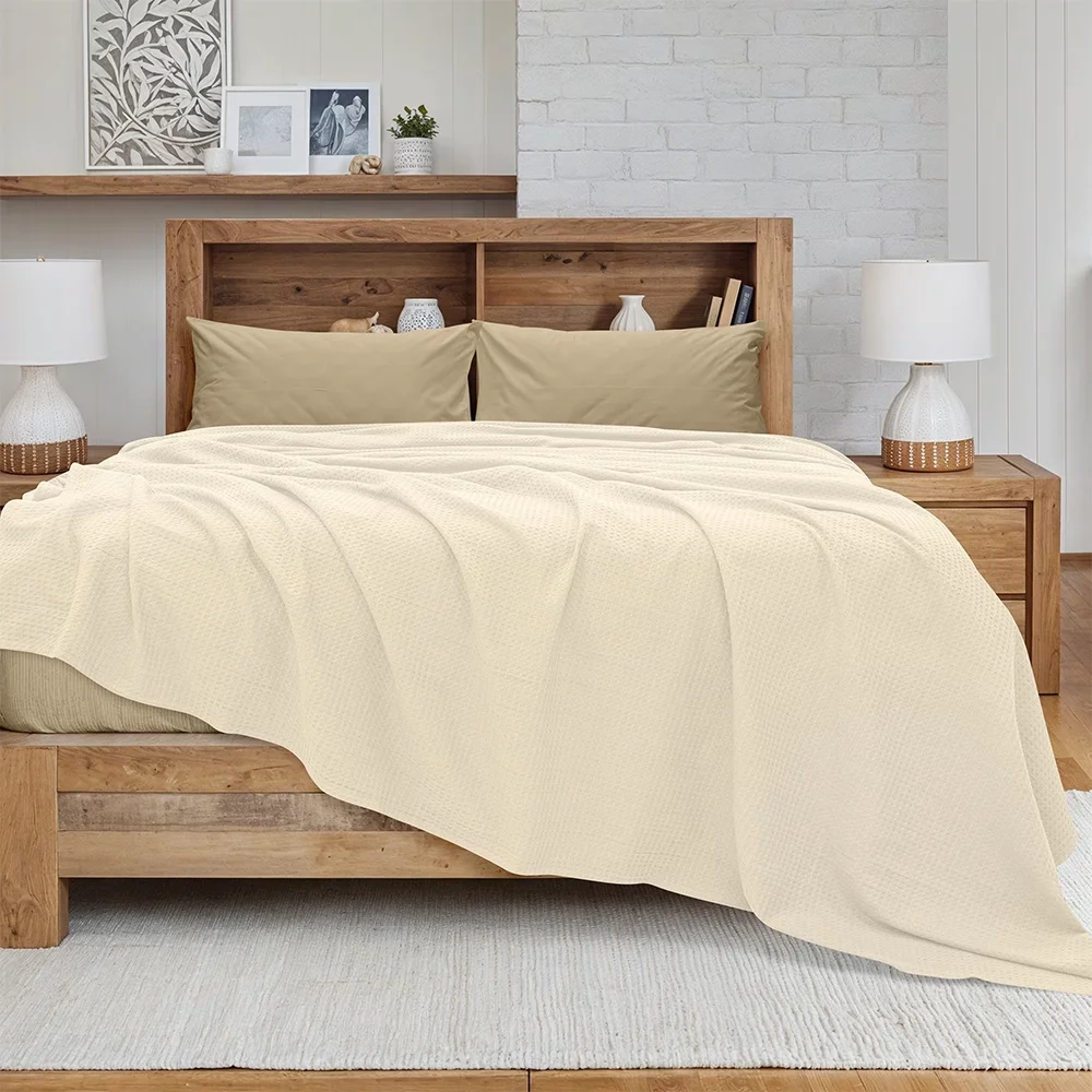 LINO Κουβέρτα King Size (240x260) Πικέ Cocoon Εκρού