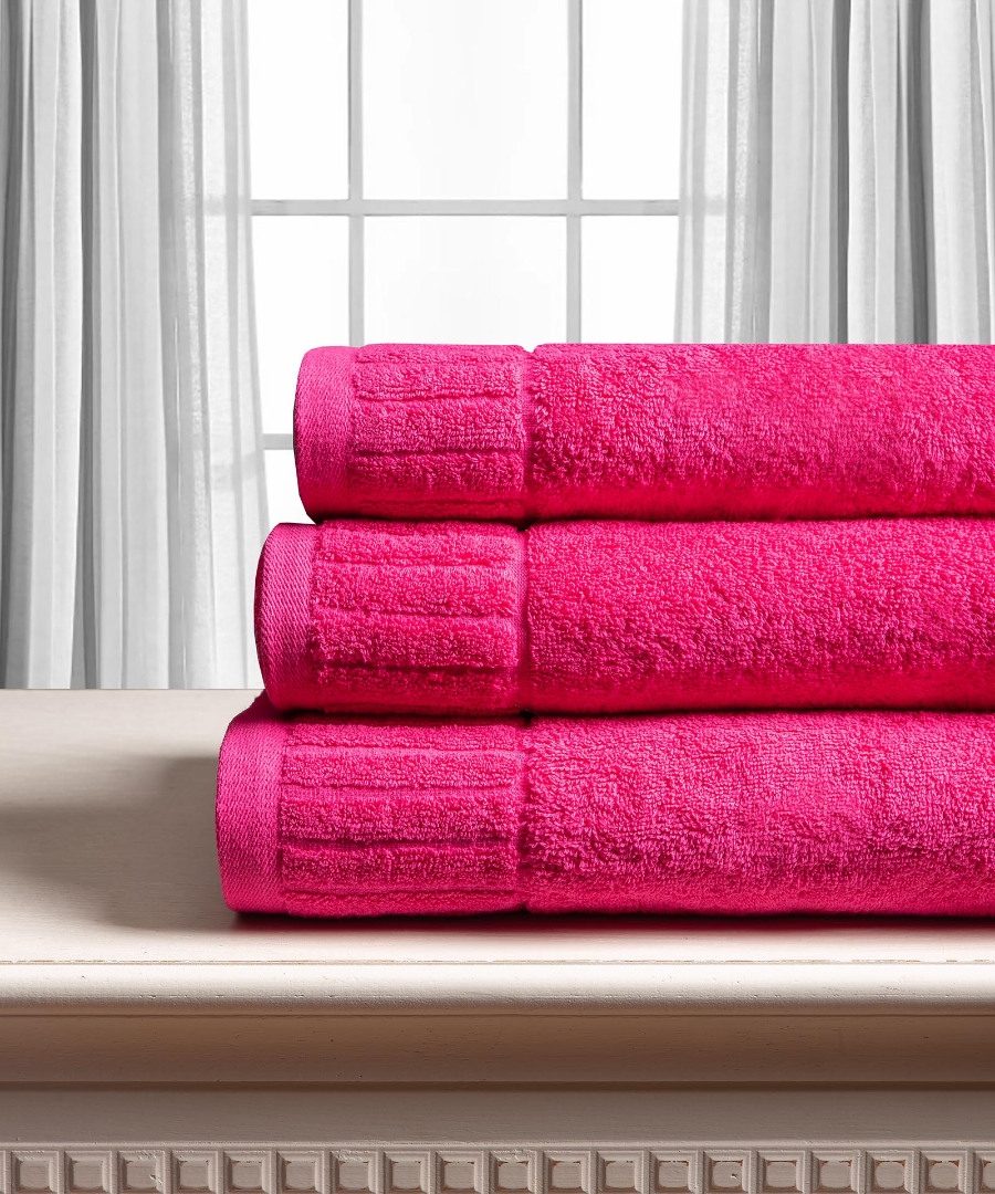 Βαμβακερή πετσέτα ΜΕΛΩΔΙΑ 600gsm (50cm x 100cm) φούξια