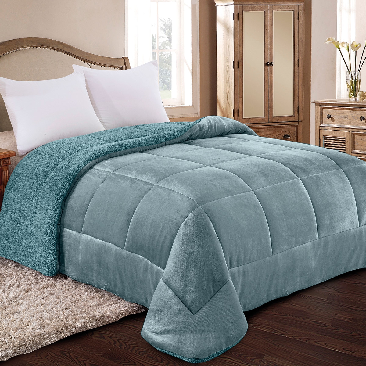 ΚΟΥΒΕΡΤΟΠΑΠΛΩΜΑ KING SIZE 240X260 (805) ADAM HOME LAGUNA