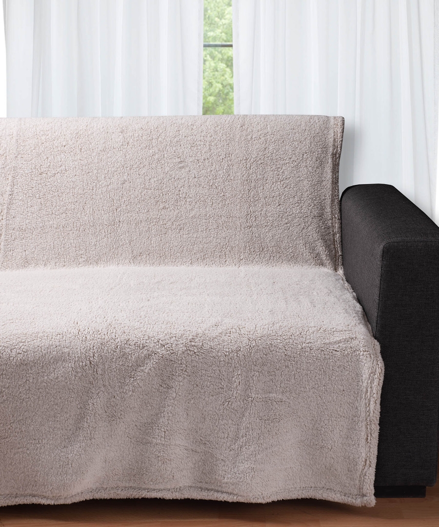 Διακοσμητικό fleece ριχτάρι 032B (150cm x 200cm) beige