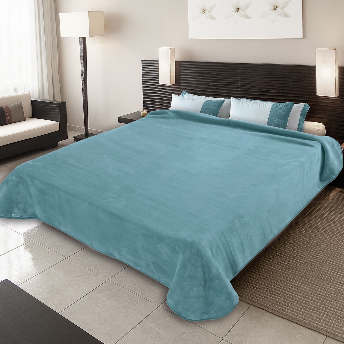ΚΟΥΒΕΡΤΑ ΙΣΠΑΝΙΑΣ KING SIZE 240X260 BELPLA PLAIN  LAGUNA(71)  