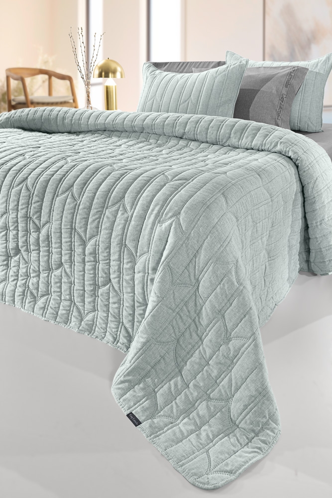 Σετ 2τμχ Κουβερλί Aurora Mint 