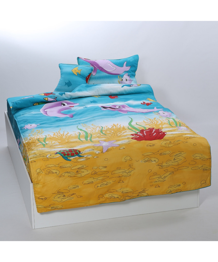 παπλωματοθήκη 160cm x 240cm κατωσέντονο με λάστιχο 110cm x 210cm+19cm 1x50cm x 70cm 40cm x 40cm joy-25