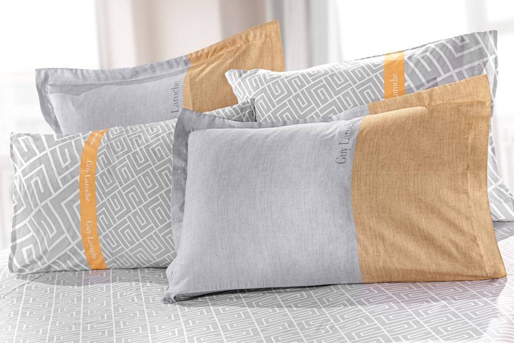 Ζεύγος Μαξιλαροθήκες Oxford Occio Grey 