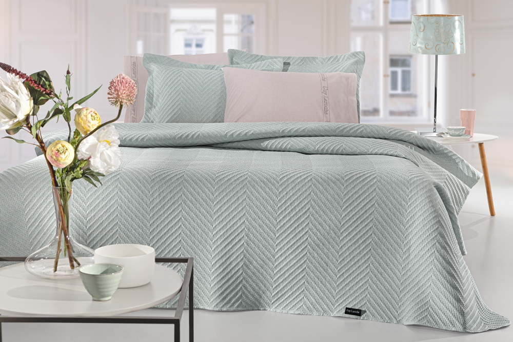 Σετ 2τμχ Κουβερλί Hamptons Mint 