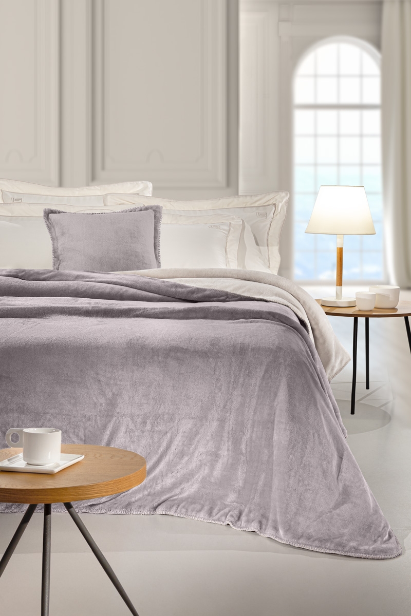 Σετ 2τμχ Κουβέρτα Velvet Melanze 