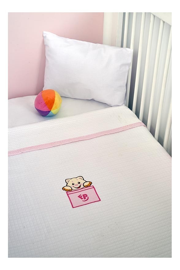 Πικέ Κουβέρτα Κούνιας 100x140cm Design 206