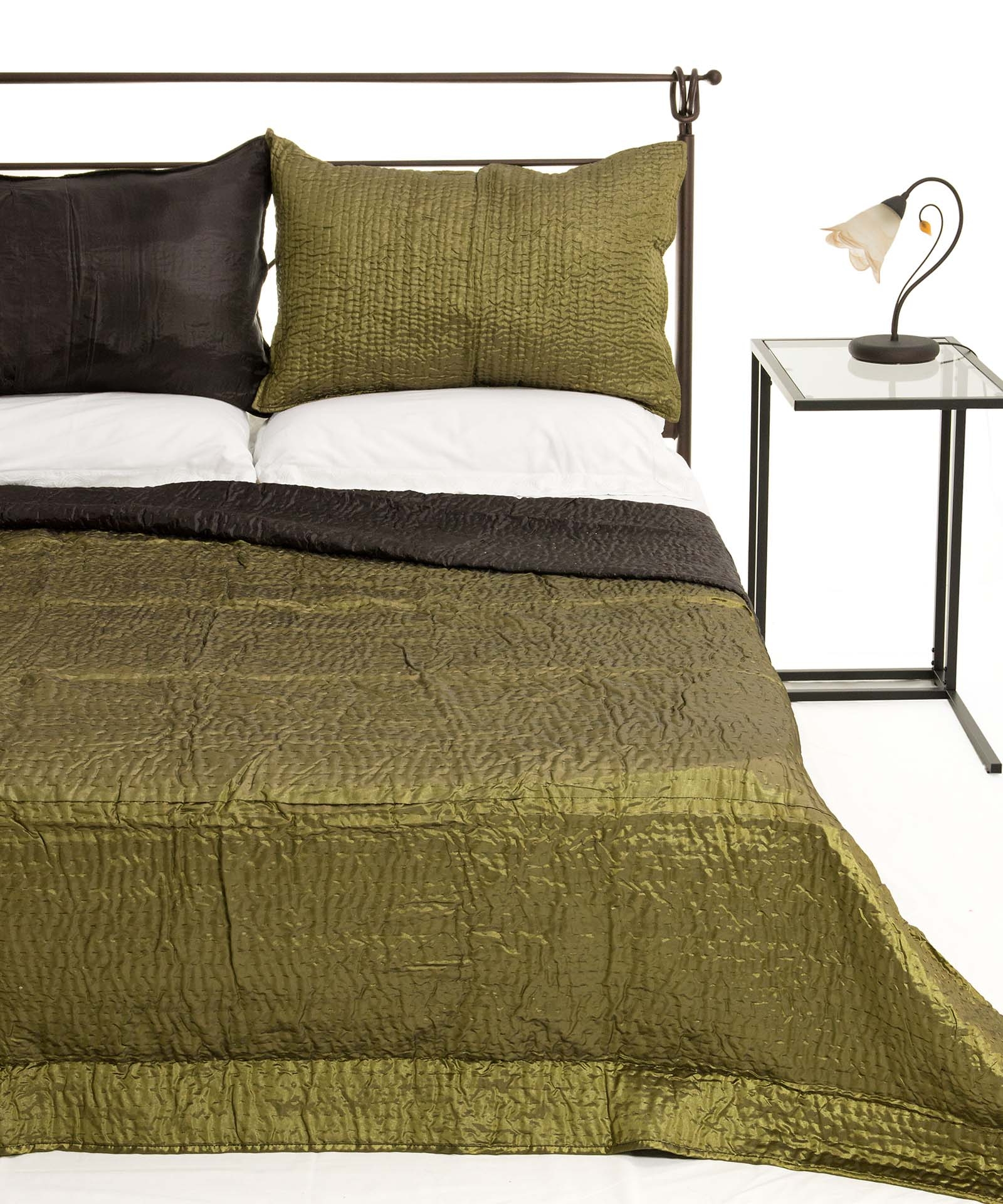 ΚΟΥΒΕΡΛΙ σετ (160cm x 220cm + 1 x 50cm x 70cm) 6330 πράσινο