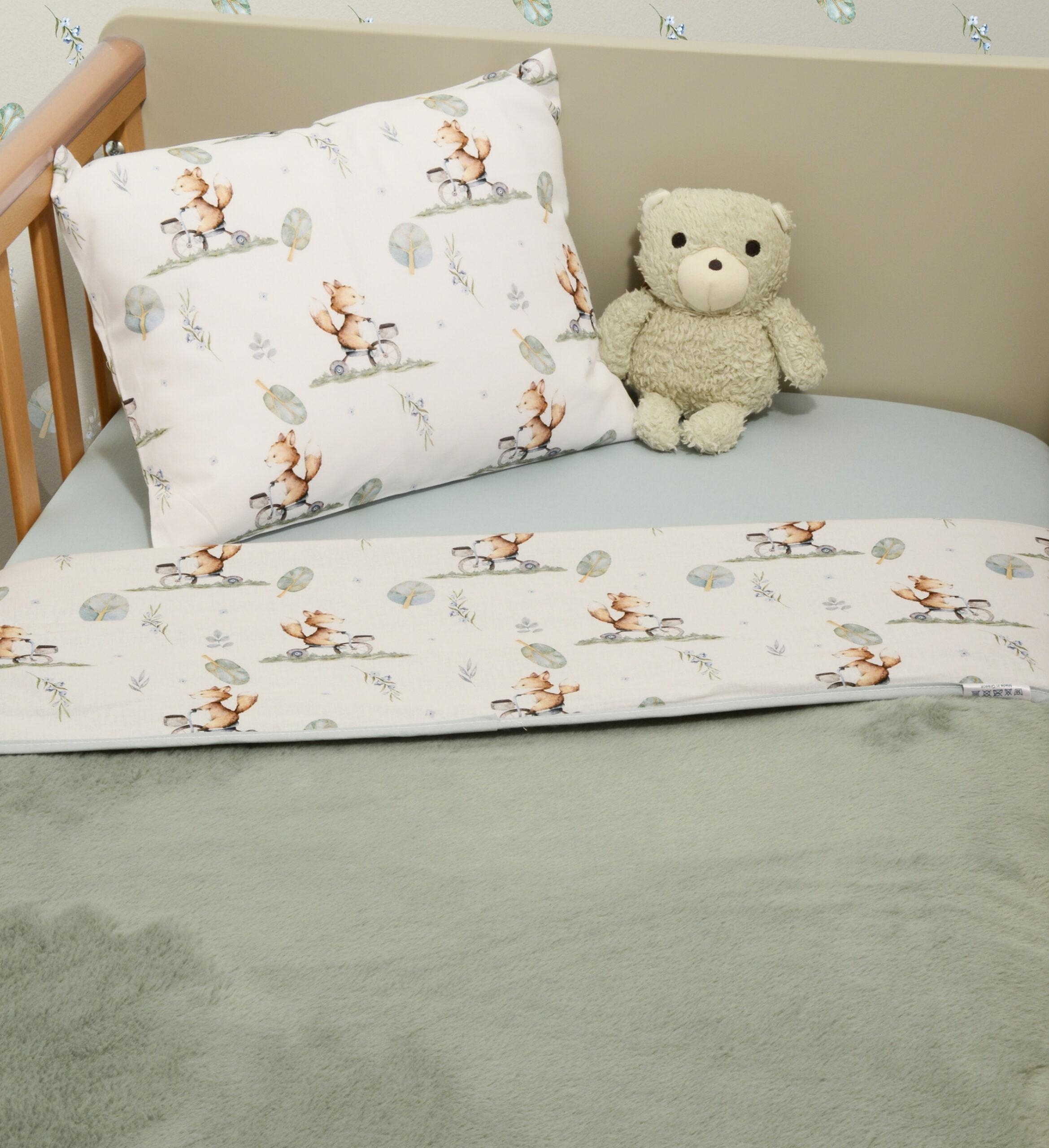 Minky ΝEW Κουβέρτα Κούνιας Διπλής Όψης 100x150 Des.423 Oliver Baby