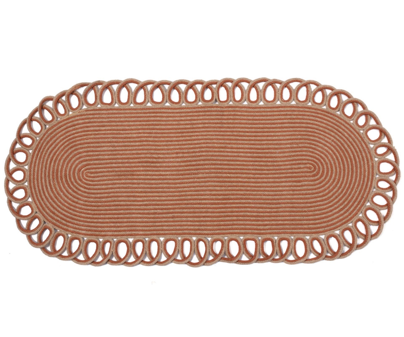 Χαλί γιούτα 1911 (120cm x 180cm) rust