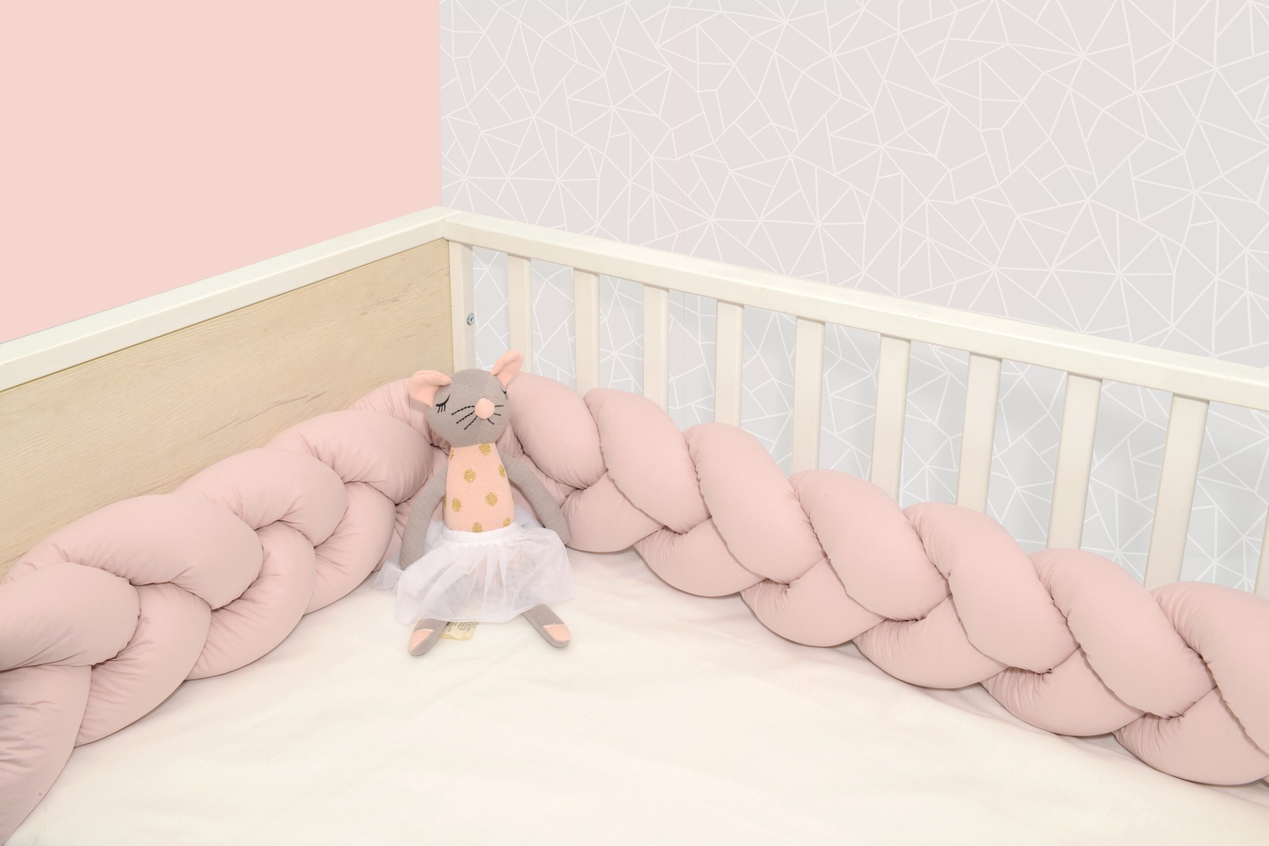 Πλεξούδα τριπλή βαμβακερή 20X200  με ειδική εσωτερική επένδυση Design 316 Oliver Baby