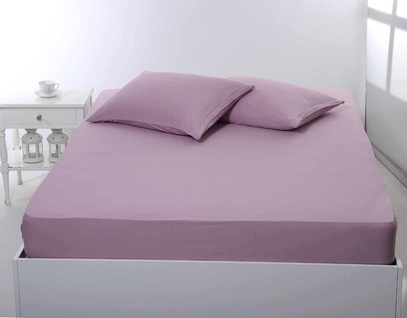 Σεντόνι με λάστιχο jersey (160cm x 200cm + 35cm) syklamen