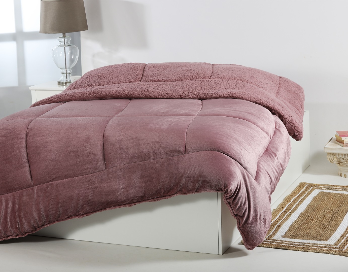 Κουβερτοπάπλωμα solid (240cm x 260cm) rust red