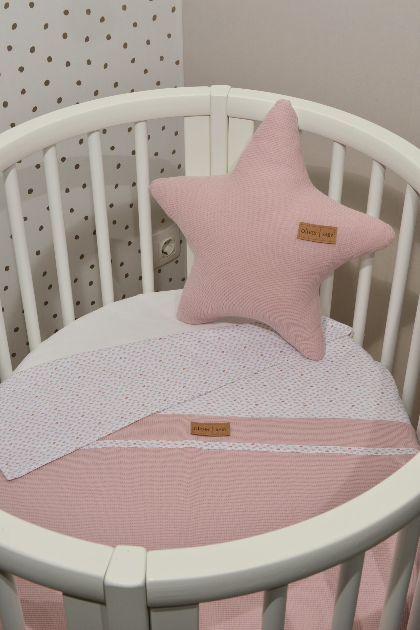 Καλοκαιρινή Κουβέρτα Διπλής Όψης Σάπιο Μήλο 75x95 Design 402 Oliver Baby