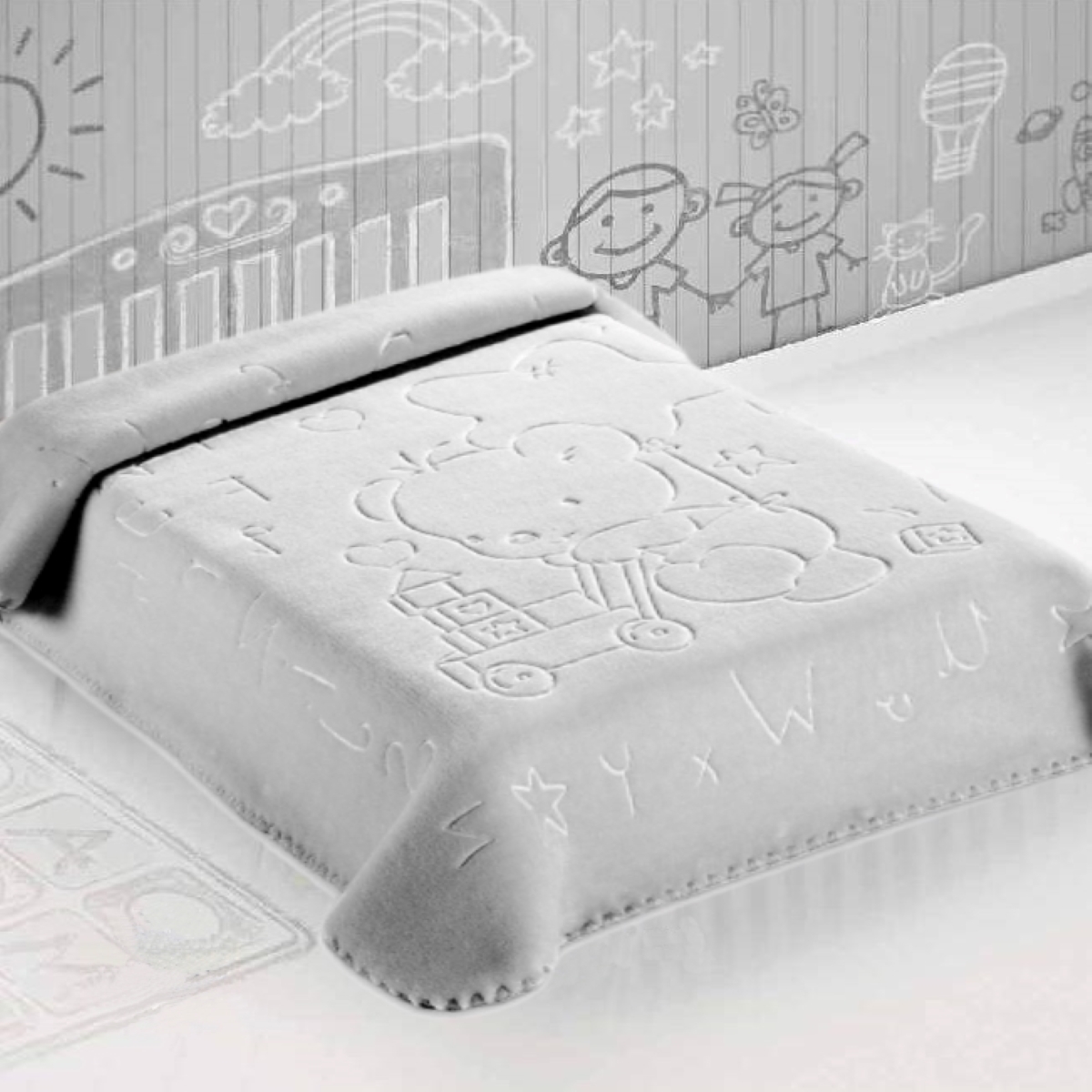 ΚΟΥΒΕΡΤΑ ΙΣΠΑΝΙΑΣ ΚΟΥΝΙΑΣ 110X140 BELPLA STER 521 GREY