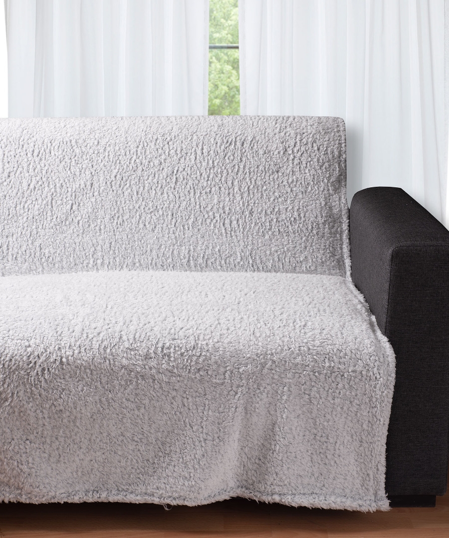 Διακοσμητικό fleece ριχτάρι 033 (150cm x 200cm) silver