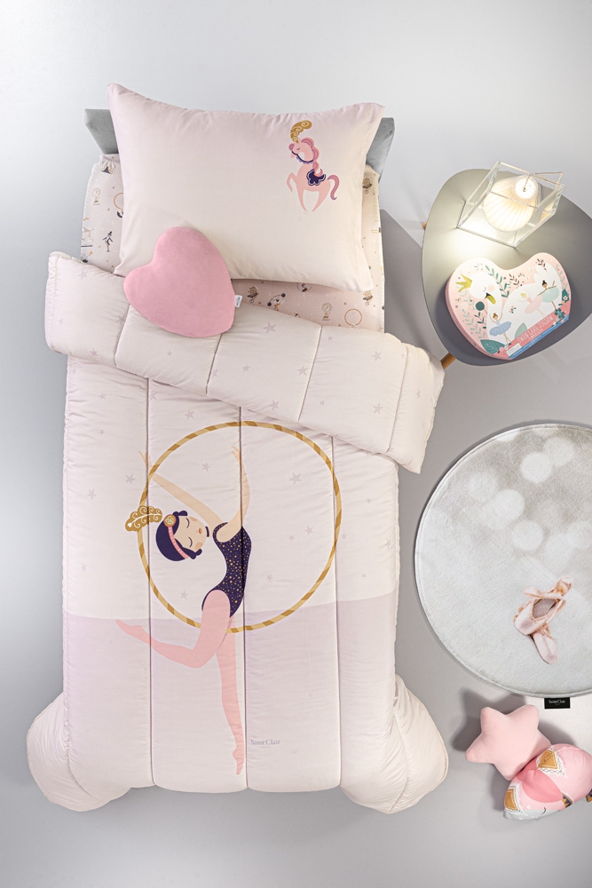 Κουβερλί Enjoy Pinky Suede 