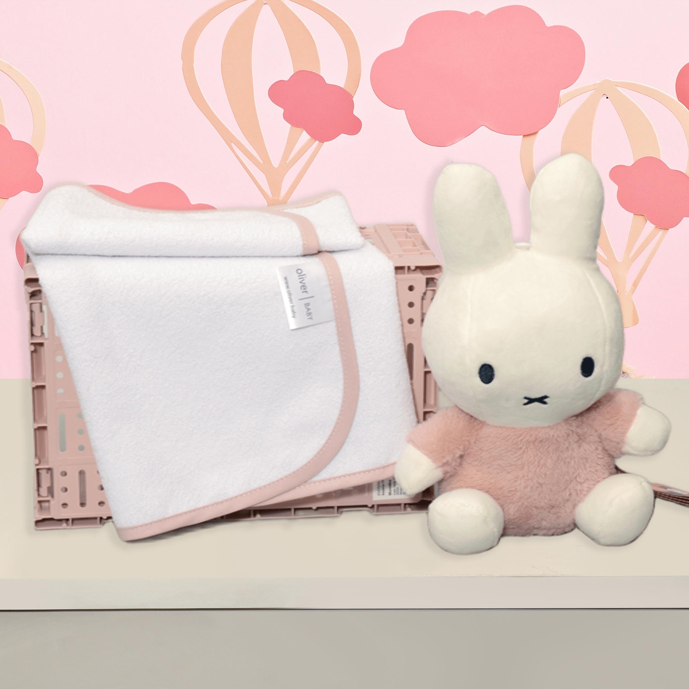 Σελτεδάκι 40x60cm 300gr/sm Με Ροζ Ρέλι - Oliver Baby