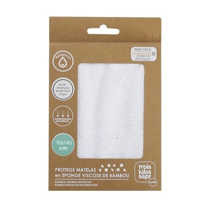 Προστατευτικό Στρώματος 70x140 ΒΑΜΒΟΟ Trois Kilos Sept