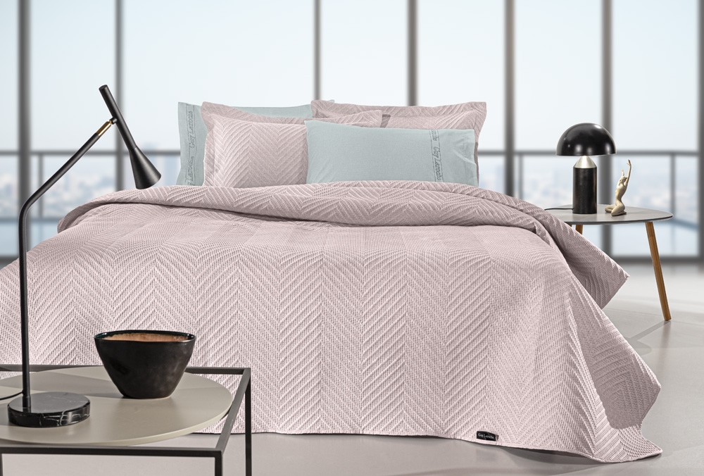 Σετ 2τμχ Κουβερλί Hamptons Sepia 