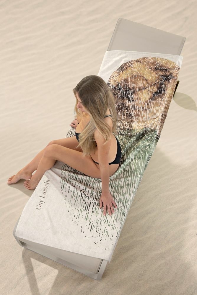 Πετσέτα θαλάσσης VELOUR PRINTED 2203 Natural 100x175