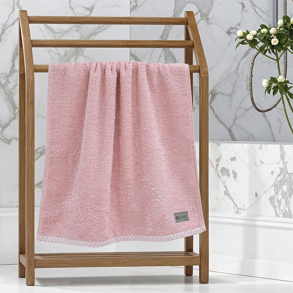 LINO Πετσέτα Προσώπου (50x90) Marley Κοραλί