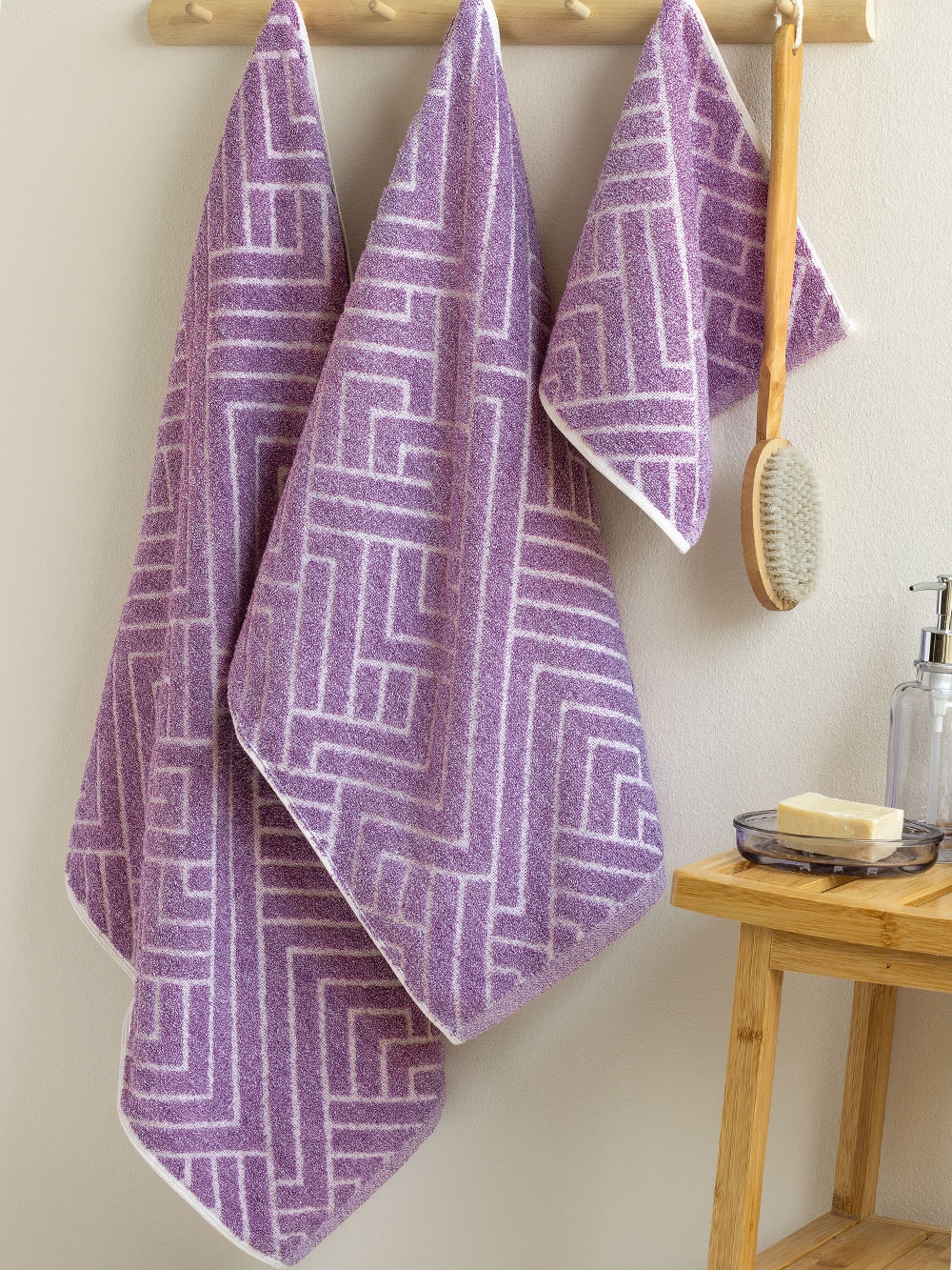 Σετ Πετσέτες (30X50, 50X90, 70X140) RANON MOV