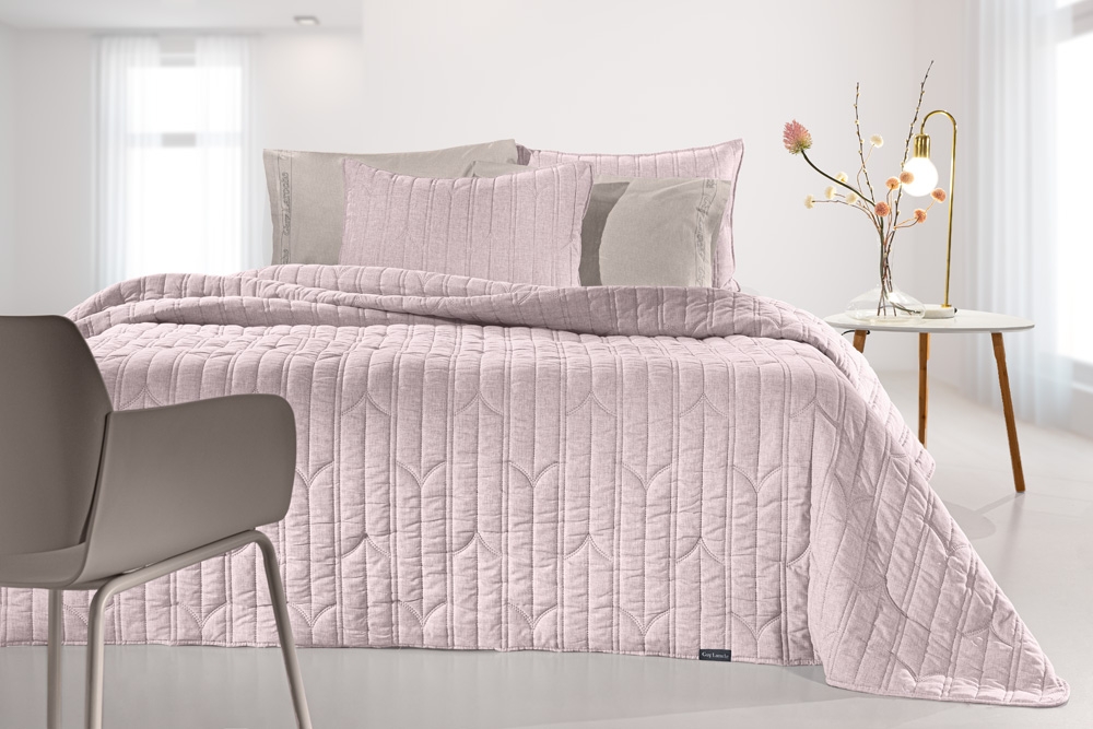 Σετ 2τμχ Κουβερλί Aurora Sepia 