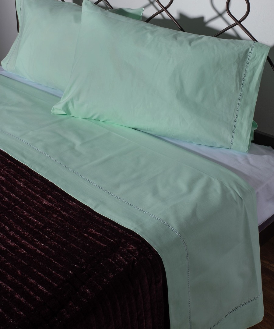 ΧΕΙΡΟΠΟΙΗΤΟ ΣΕΝΤΟΝΙ ΜΕ ΑΖΟΥΡ ΝΧ46 ΤΡΙΩΝ ΤΕΜΑΧΙΩΝ (225CM X 250CM) ΠΡΑΣΙΝΟ